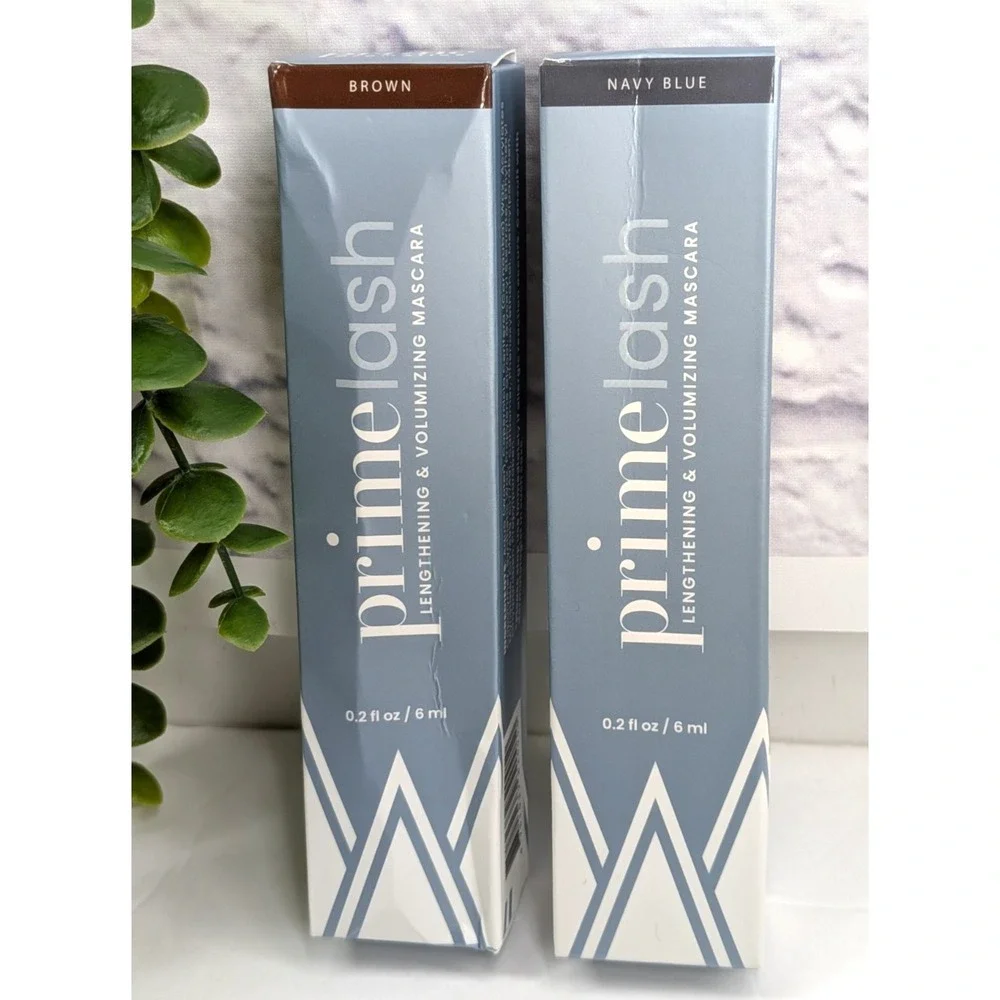 NIB LOT 2💎Prime Prometics Primelash Lengthening Mascara Mature Skin BROWN NAVY